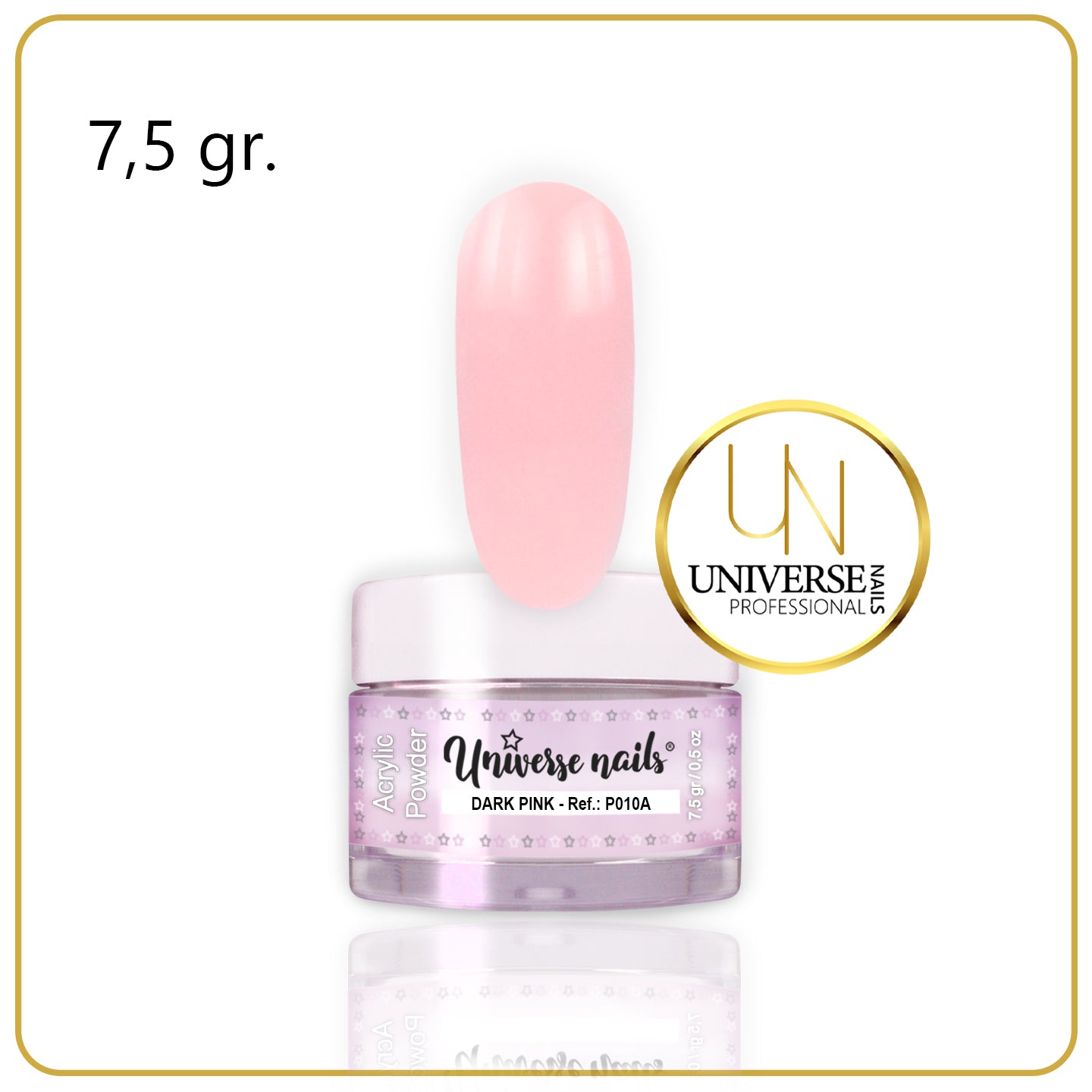 Polvo Acrílico DARK PINK 7,5grs