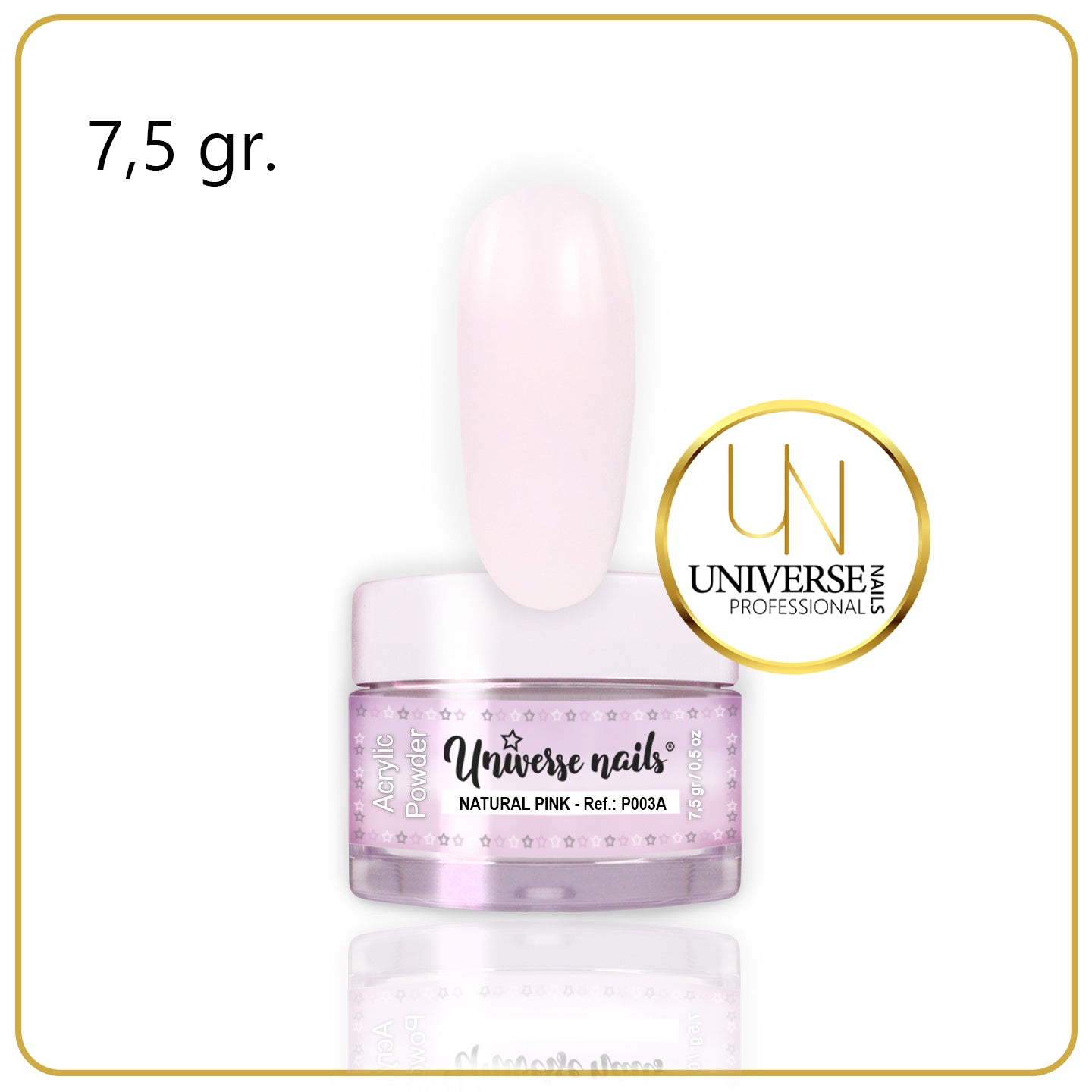 Polvo Acrílico NATURAL PINK 7,5gr