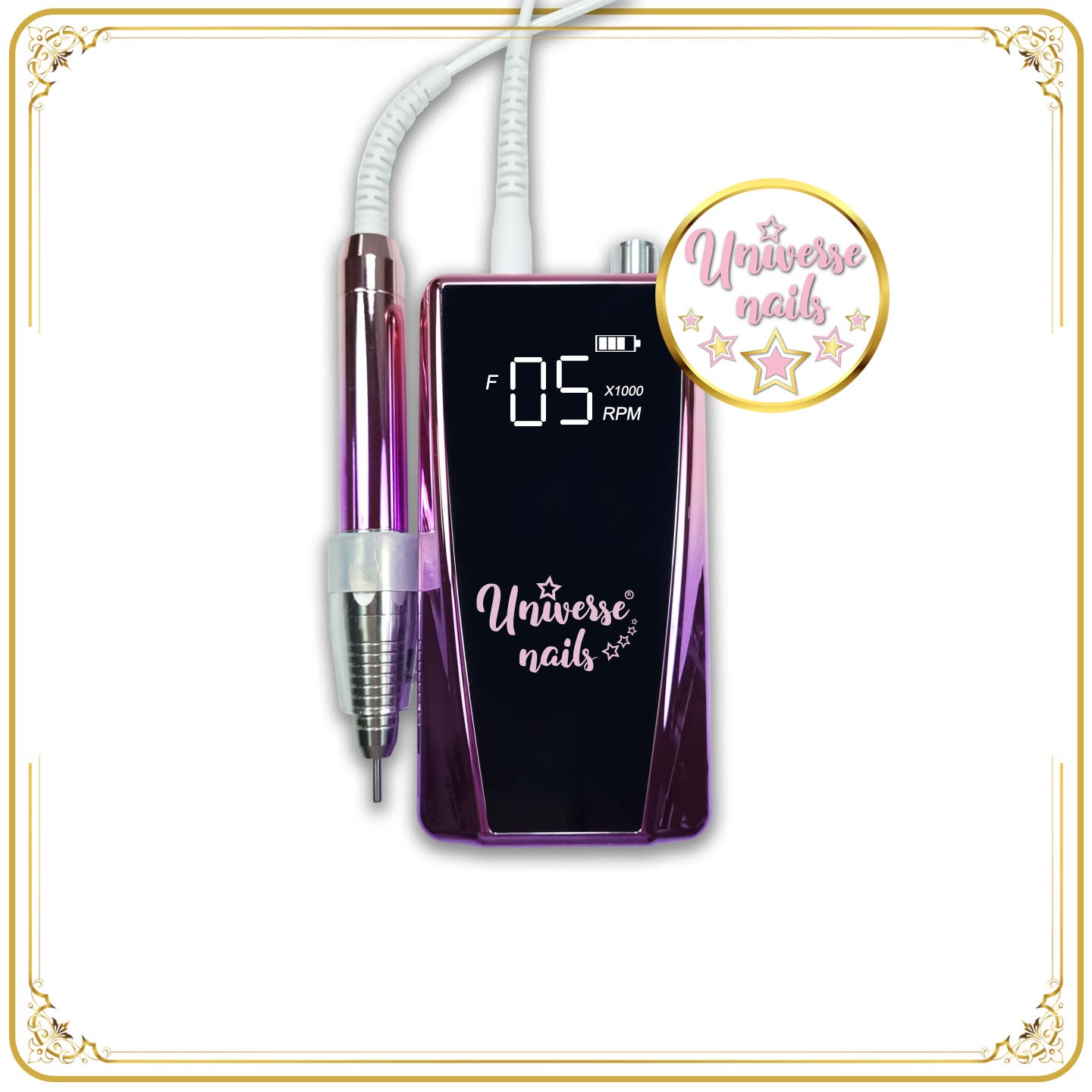 Portable Nail Drill Whith Clock Charging Dock