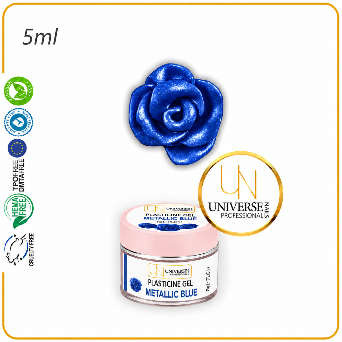 GEL PLASTILINA METALLIC BLUE